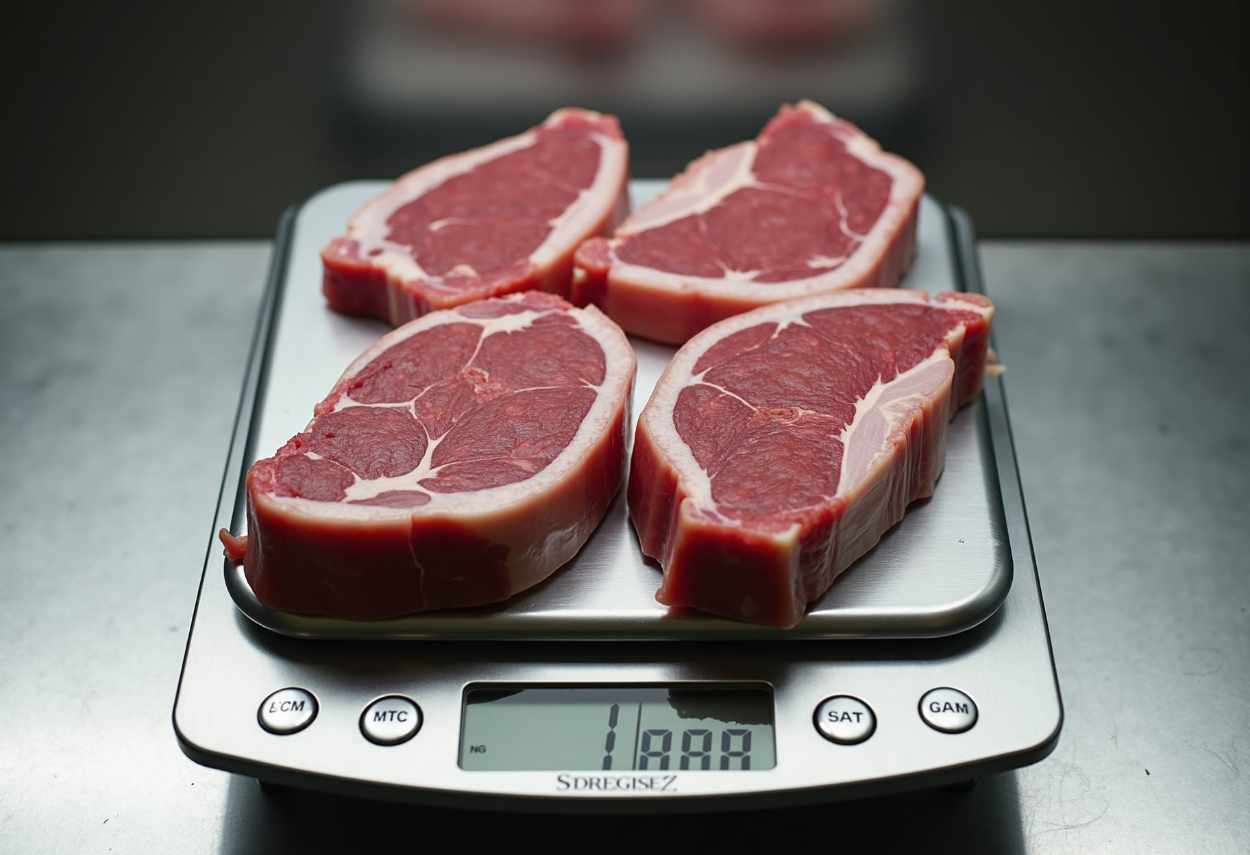 Primal quarters weighed and tagged